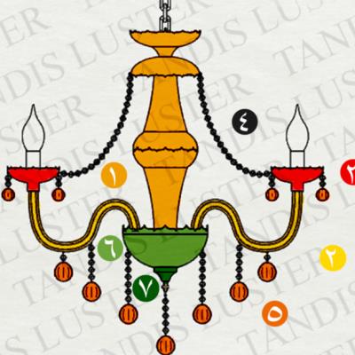 روش مونتاژ لوستر آریا