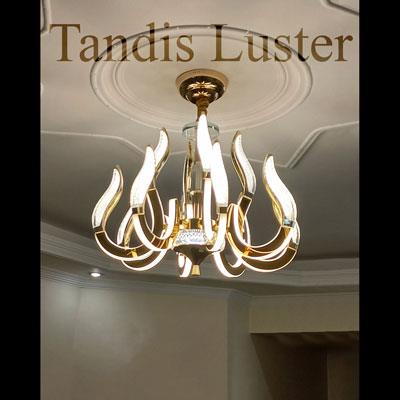 لوستر اس ام دی وارداتی با کد 6357 طرح  پر 8 شاخه تک و دوبل 